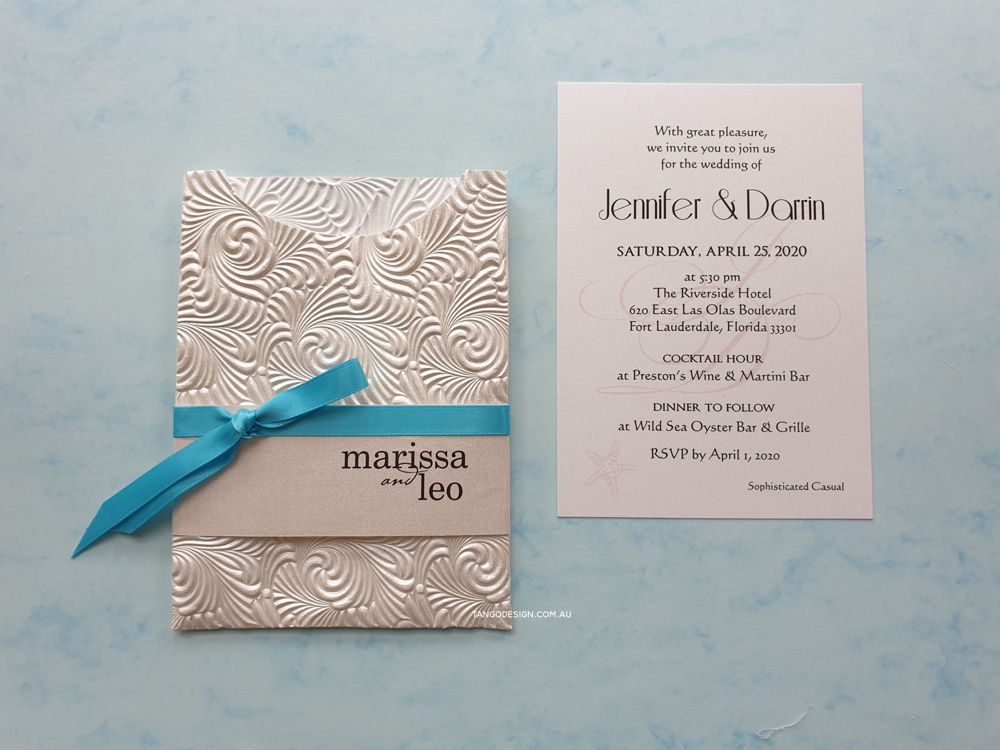 turquoise elegant wedding invites australia